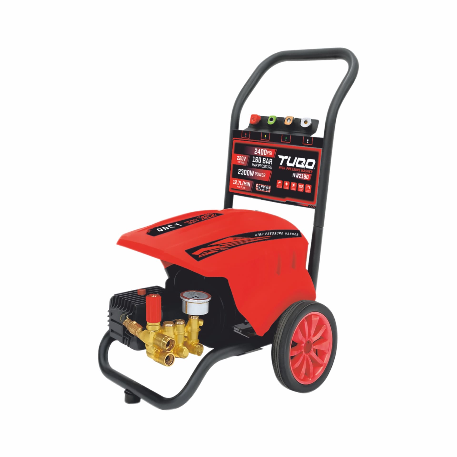TUQO HIGH PRESSURE WASHER HW2190 | 160 BAR | 2300W